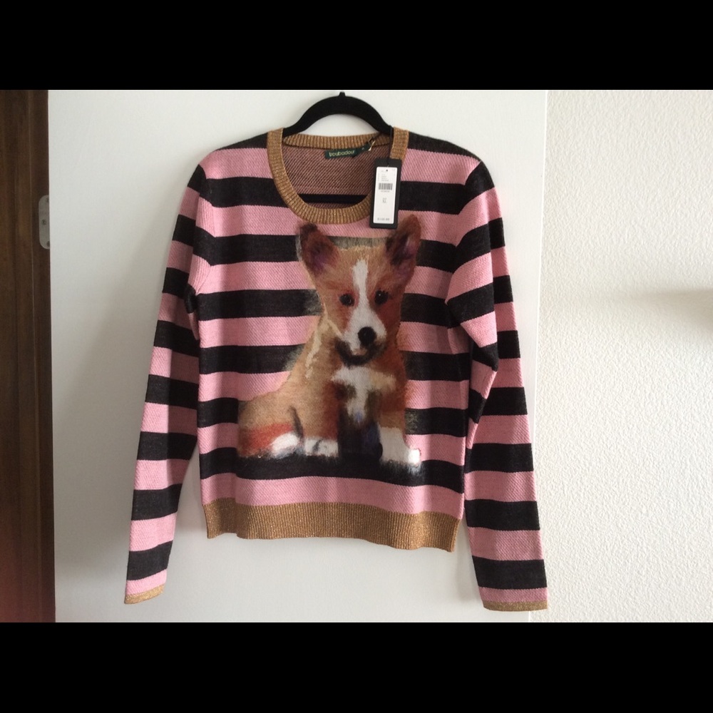 Anthropologie adorable Corgi sweater